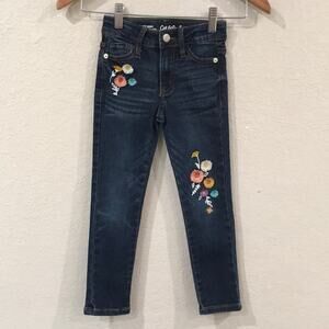 Cat & Jack Kids' Embroidered Blue Jeans